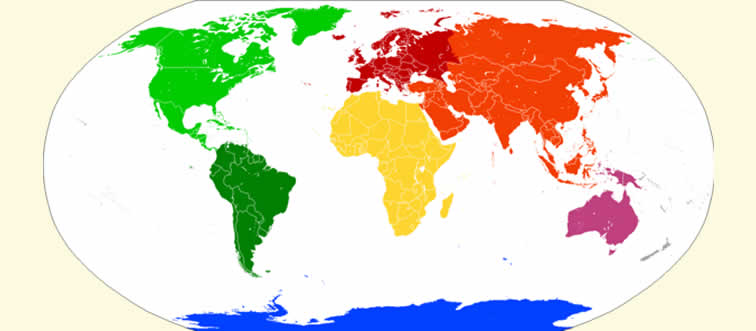 Let's start under a wide sky: which of our world's continents spreads out the absolute furthest of all?