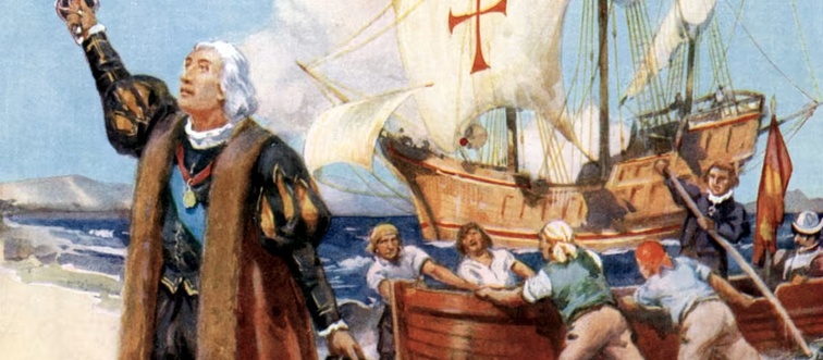 Let's set our sails back to 1492: which explorer is famously remembered for arriving in the Americas under the Spanish flag?